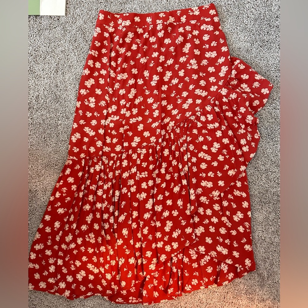 Madewell Floral Midi Skirt (2)